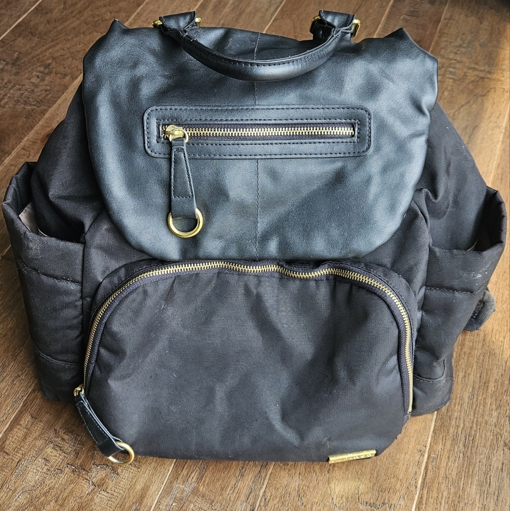 Skip Hop Chelsea Downtown Chic Diaper Backpack, Black